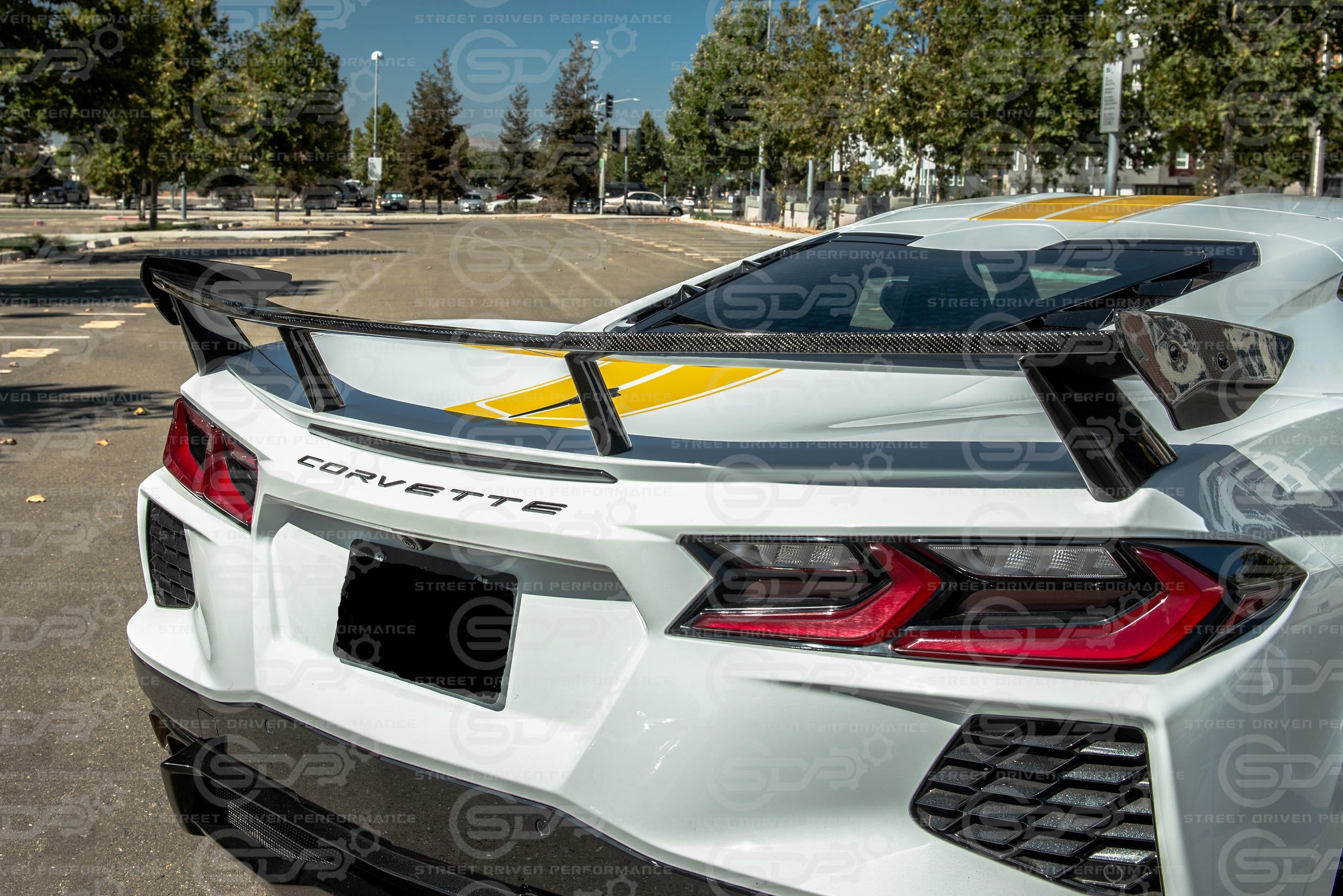 2020+ Corvette C8 Stingray & Z51 | Next Gen CARBON FIBER Rear Trunk Lid High Wing Spoiler